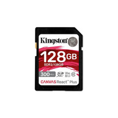 Карта памяти микро-SD с адаптером Kingston SDR2/128GB 128 Гб 8K Ultra HD SDXC UHS-II цена и информация | Kingston Мобильные телефоны, Фото и Видео | hansapost.ee