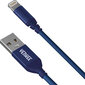 Punutud kaabel YENKEE, 2.0 USB A - Lightning, MFi certified, 480 Mbps, 5V/2.4A, 10W, 1m, alumiiniumist korpus, lilla hind ja info | Mobiiltelefonide kaablid | hansapost.ee