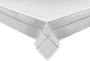 Скатерть OAB5, белая с серебряной отделкой, 130 x 180 см цена и информация | Скатерти, салфетки | hansapost.ee