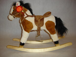 Лошадка-качалка Keršis, светло-коричневый цена и информация | Игрушки для малышей | hansapost.ee