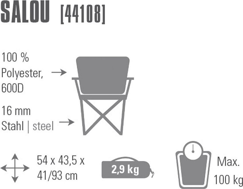 Kokkupandav tool High Peak Salou 44108 hind ja info | Matkamööbel | hansapost.ee