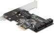 DELOCK CARD PCI-E X1->2X USB 3.0 PINHEADER BRACKET цена и информация | Regulaatorid | hansapost.ee