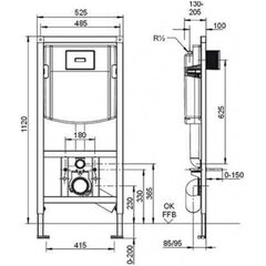 WC raam VB Viconnect 92246100 hind ja info | WC-poti lisatarvikud | hansapost.ee