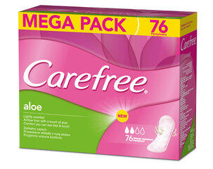 Гигиенические прокладки Carefree Aloe, 76 шт. цена и информация | Carefree Духи, косметика | hansapost.ee