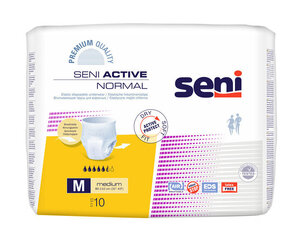 SENI Active Normal Premium Medium ühekordsed püksmähkmed, 10tk hind ja info | Tampoonid, hügieenisidemed ja menstruaalanumad | hansapost.ee