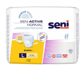 SENI Active Normal premium Large püksmähkmed, 10tk hind ja info | Tampoonid, hügieenisidemed ja menstruaalanumad | hansapost.ee