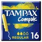 Tampoonid TAMPAX Compak Regular, 16 tk. цена и информация | Tampoonid, hügieenisidemed ja menstruaalanumad | hansapost.ee