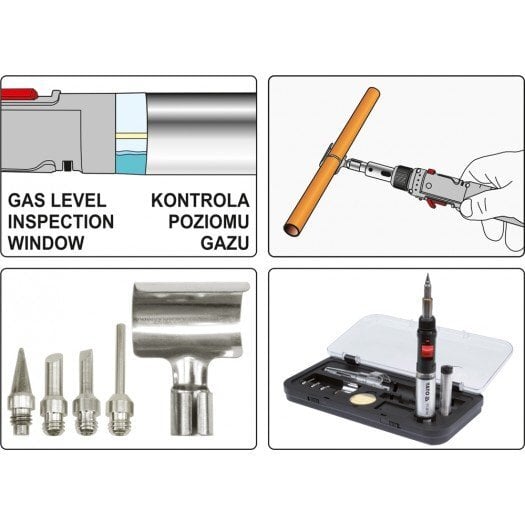 Gaasijootekolb 3in1 Yato, 125W YT-36706 hind ja info | Keevitusseadmed ja jootekolbid | hansapost.ee