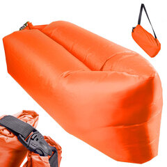Надувная кровать, односпальная, 230x70 см, оранжевая цена и информация | Надувные матрасы и мебель | hansapost.ee