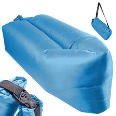 Надувная кровать, односпальная, 230x70 см, синяя цена и информация | Надувные матрасы и мебель | hansapost.ee