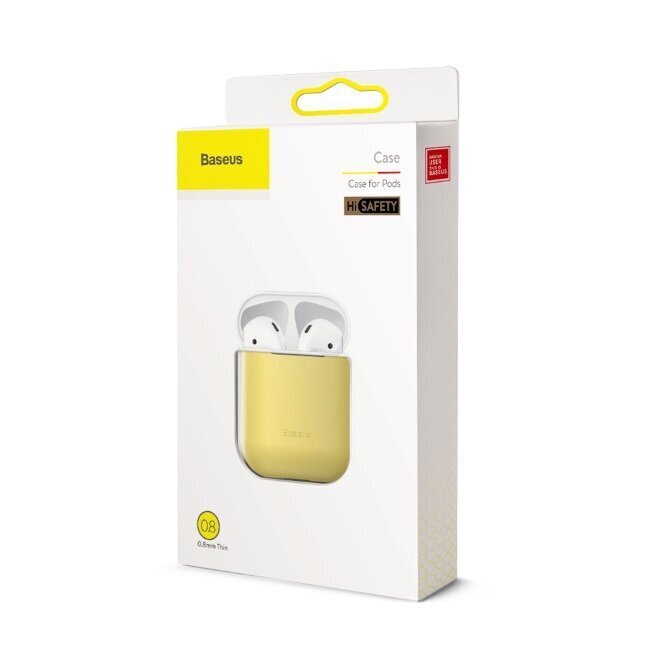 Baseus Super Thin Silica Gel Case AirPods 1/2 hind ja info | Kõrvaklappide tarvikud | hansapost.ee