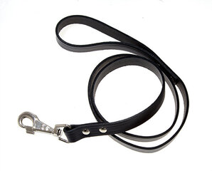 Amibelle поводок кожаный черный, ширина 1,2 см, длина 120 см цена и информация | Поводки для собак | hansapost.ee