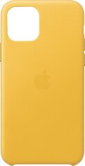 Telefoniümbris Apple Leather Case, telefonile iPhone 11 Pro, kollane hind ja info | Telefonide kaitsekaaned ja -ümbrised | hansapost.ee