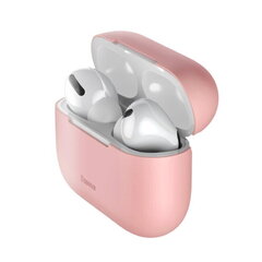 Baseus Silica Особо тонкий силиконовый защитный чехол для Apple Airpods Pro (MWP22ZM/A) Розовый цена и информация | Наушники | hansapost.ee