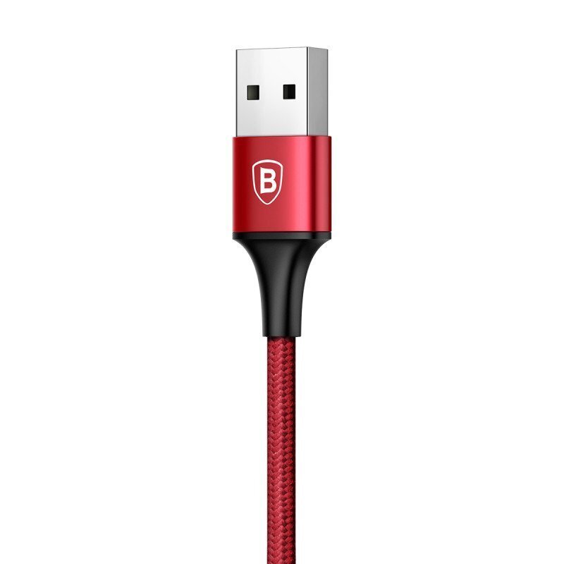 Kaabel Baseus USB Rapid 2In1 Lightning / Micro Usb 3A 1.2m, punane (CAML-SU09) hind ja info | Mobiiltelefonide kaablid | hansapost.ee