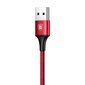 Kaabel Baseus USB Rapid 2In1 Lightning / Micro Usb 3A 1.2m, punane (CAML-SU09) hind ja info | Mobiiltelefonide kaablid | hansapost.ee