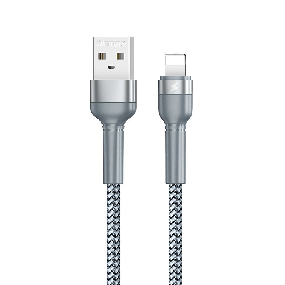 Kaabel Remax, USB - Lightning cable, 1 m, hõbedane цена и информация | Mobiiltelefonide kaablid | hansapost.ee