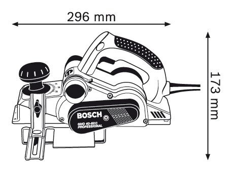 Elektriline höövel Bosch GHO 40-82 C Professional (060159A76A) цена и информация | Höövlid | hansapost.ee