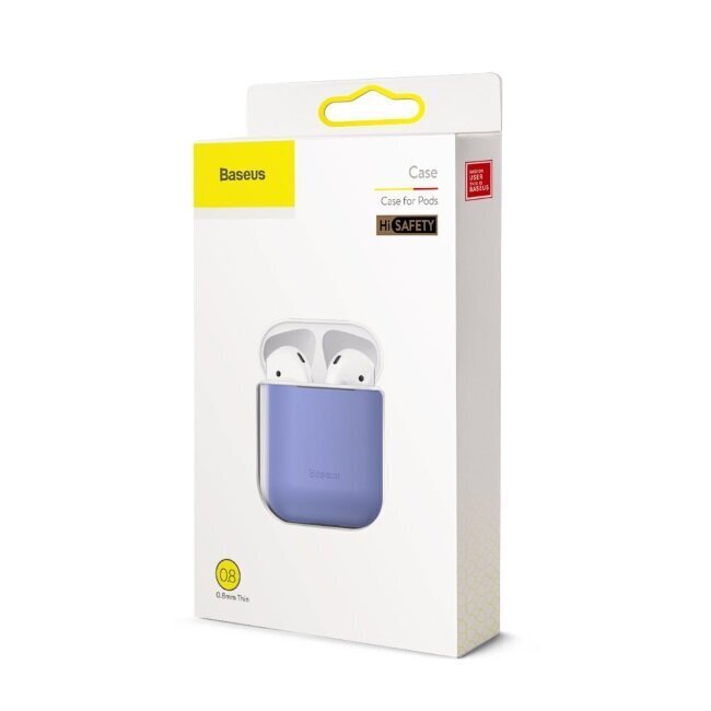 Baseus Super Thin Silica Gel Case AirPods 1/2 цена и информация | Kõrvaklappide tarvikud | hansapost.ee
