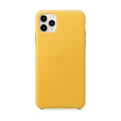 Apple iPhone 11 Pro Max Leather Cover Meyer Lemon цена и информация | Чехлы для телефонов | hansapost.ee