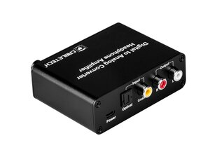 Cabletech Digital to Analog Converter with Headphone Jack / Black hind ja info | USB adapterid ja jagajad | hansapost.ee