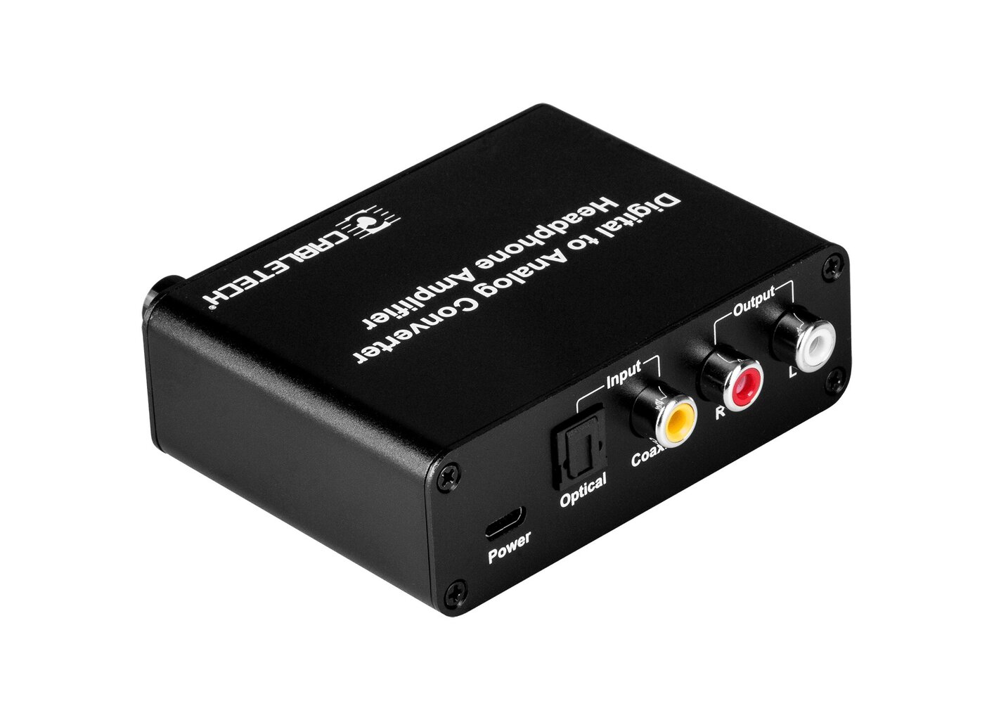 Cabletech Digital to Analog Converter with Headphone Jack / Black цена и информация | USB adapterid ja jagajad | hansapost.ee