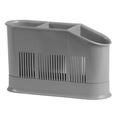 Сушилка для столовых приборов Domotti Asca, 3 отдела, серый цвет цена и информация | Столовые и кухонные приборы | hansapost.ee