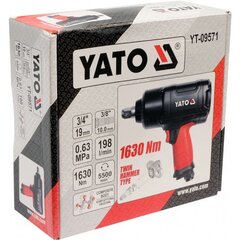 Пневматический ключ Yato 3/4" 1630Nm (YT-09571) цена и информация | Дрели и шуруповёрты | hansapost.ee