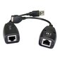 USB pikendus Techly kuni 50m võrgukaabel Cat5e/6, RJ45 цена и информация | USB adapterid ja jagajad | hansapost.ee