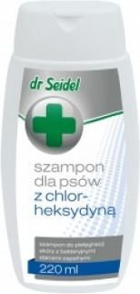 Lemmiklooma šampoon Dr Seidel kloorheksidiiniga, 220 ml цена и информация | Hooldus/grooming | hansapost.ee