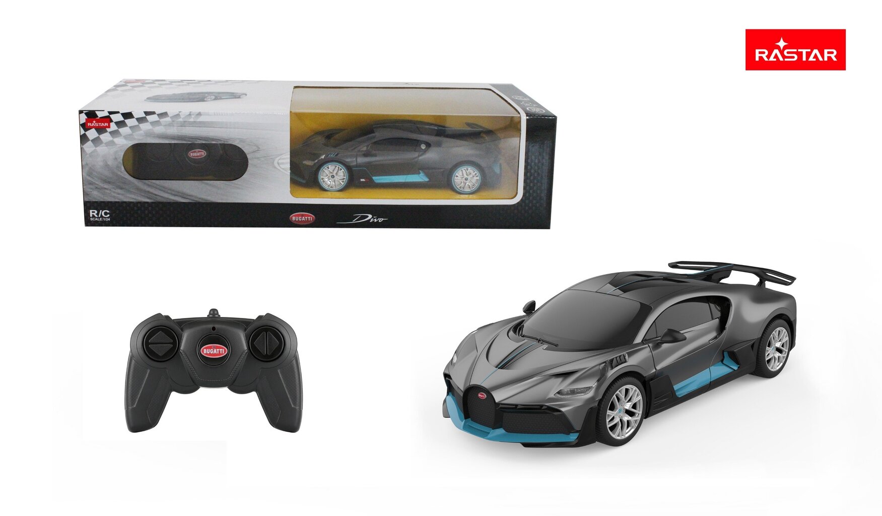 Auto Rastar R/C Bugatti Divo, 1:24 цена и информация | Mänguasjad poistele | hansapost.ee