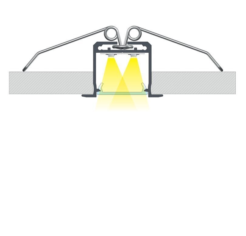 Eko-Light alumiiniumist K-tüüpi profiil 2 m hind ja info | Valgusribad ja LED ribad | hansapost.ee