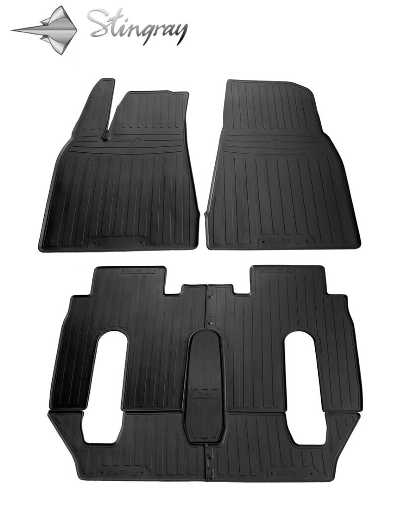 Matid TESLA Model X (6 seats) 2015->, 7 tk. /1050027 цена и информация | Kummimatid | hansapost.ee