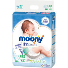 Jaapani mähkmed Moony NB 0-5 kg, 90+6 tk. hind ja info | Mähkmed, riidest mähkmed | hansapost.ee