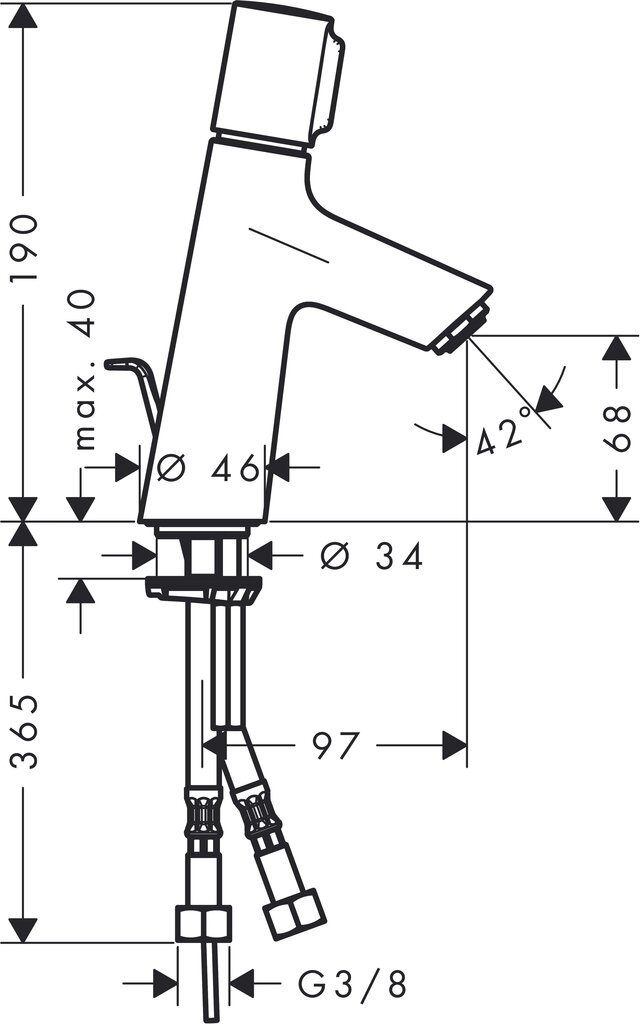 Valamusegisti Hansgrohe Talis S80 72040000 цена и информация | Vannitoa segistid | hansapost.ee