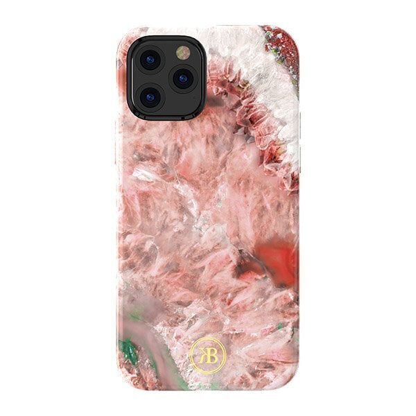 Kingxbar Agate Series ümbris kaunistatud trükitud Agate iPhone 12 mini punane цена и информация | Telefonide kaitsekaaned ja -ümbrised | hansapost.ee