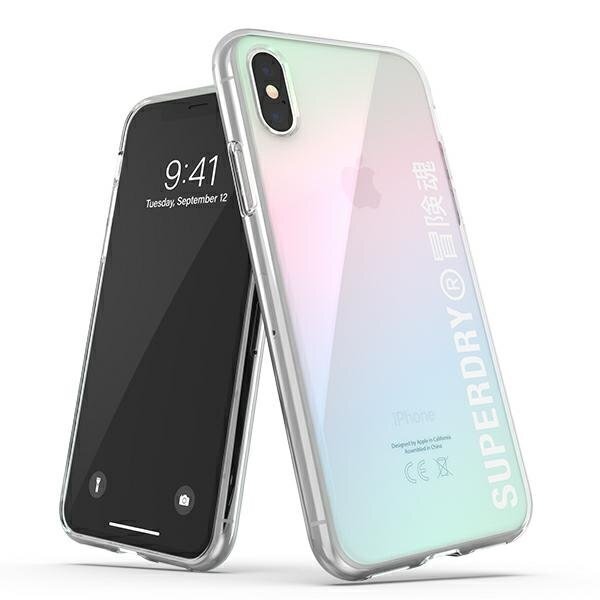 SuperDry Snap iPhone X / Xs Clear Case Game dient 41584 цена и информация | Telefonide kaitsekaaned ja -ümbrised | hansapost.ee