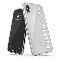 SuperDry Snap iPhone X / Xs läbipaistev ümbris 41576 hind ja info | Telefonide kaitsekaaned ja -ümbrised | hansapost.ee