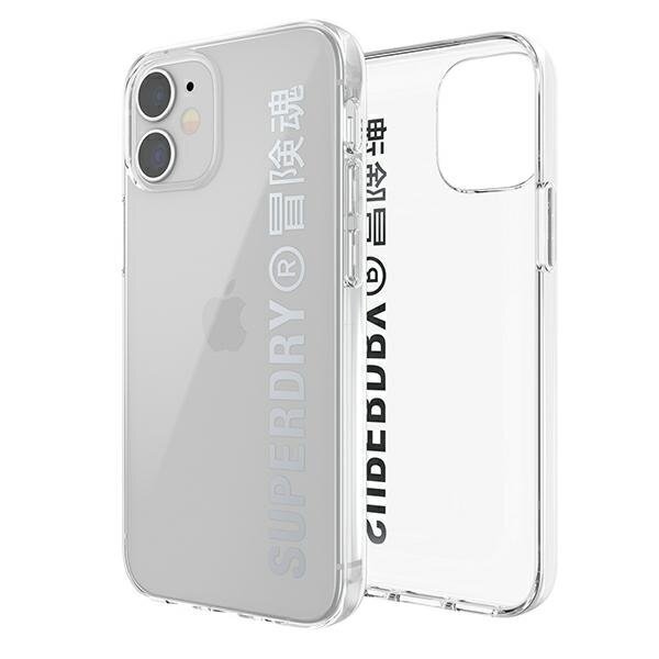 SuperDry Snap iPhone 12 mini läbipaistev ümbris, hõbedane 42590 hind ja info | Telefonide kaitsekaaned ja -ümbrised | hansapost.ee