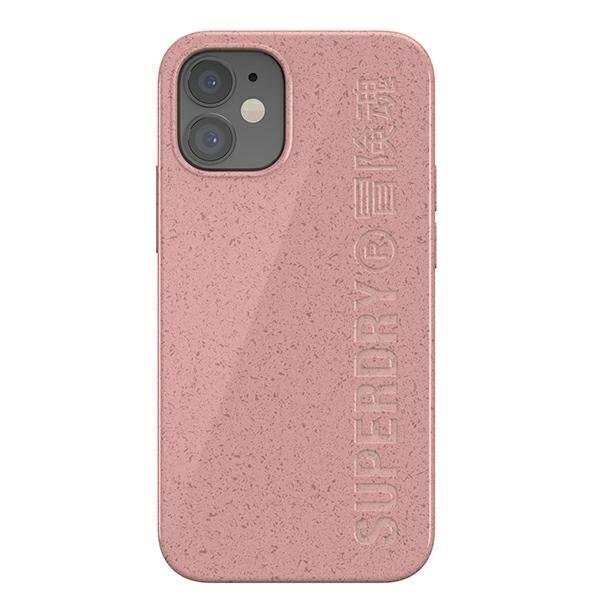 SuperDry Snap iPhone 12 mini kompostitav ümbris roosa 42620 цена и информация | Telefonide kaitsekaaned ja -ümbrised | hansapost.ee