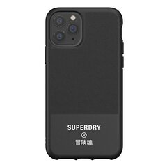 SuperDry Molded Canvas iPhone 11 Pro Max ümbris must 41550 hind ja info | Telefonide kaitsekaaned ja -ümbrised | hansapost.ee