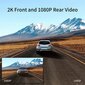 Salvesti 360 G500H Premium 2K Dual Dash Cam, 2560x1440P Tagurduskaameraga цена и информация | Pardakaamerad ja auto videokaamerad | hansapost.ee