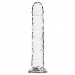 addiction - crystal addiction 20 cm vertical clear tpe цена и информация | Вибраторы | hansapost.ee