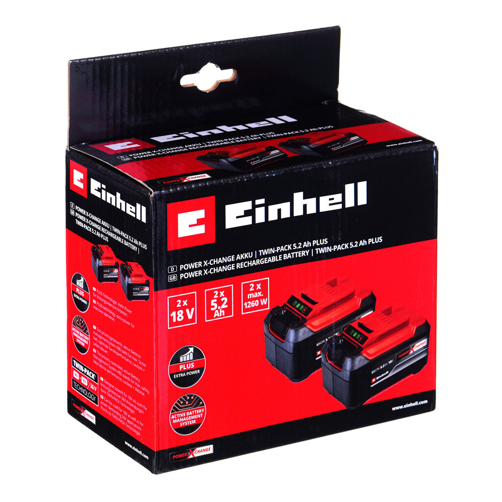 Einhell 18V 4-6A Multi-Ah aku PXC Plus, 2 tk. hind ja info | Patareid | hansapost.ee