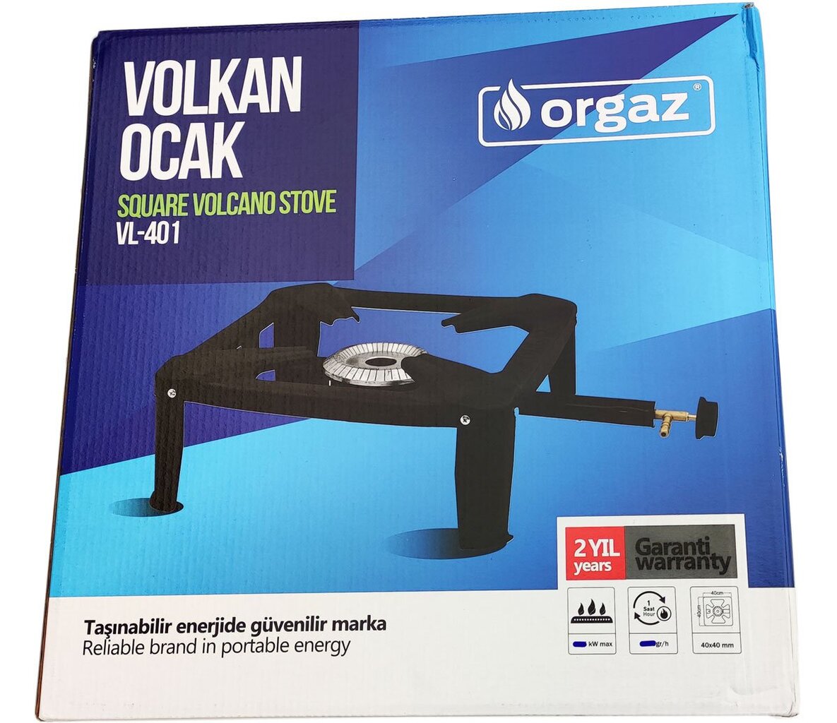 Orgaz Volcano VL-400 õues kasutatav gaasipliit hind ja info | Turistide gaasipliidid, gaasiballoonid | hansapost.ee