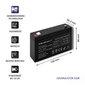 Qoltec 53072 AGM battery | 6V | 7.2 Ah цена и информация | Puhvertoiteallikad | hansapost.ee