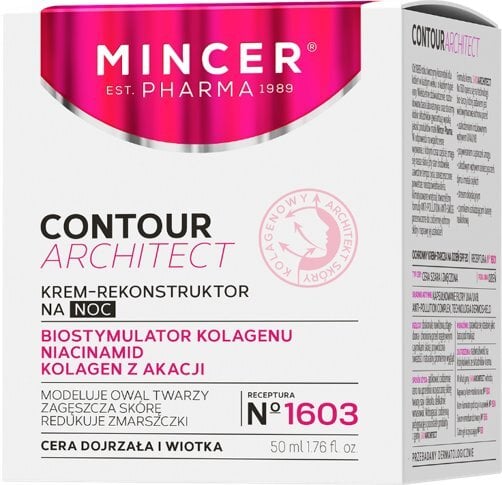 Öine taastav näokreem Mincer Pharma Contour Architect 1603 50 ml цена и информация | Näokreemid | hansapost.ee