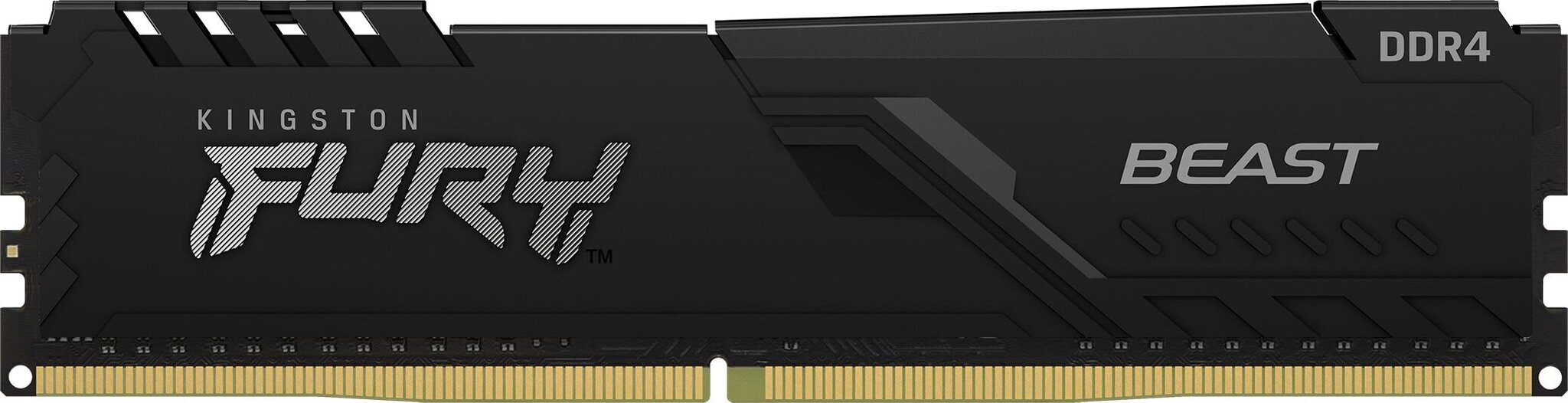 KINGSTON 128GB 3200MHz DDR4 CL16 DIMM (Kit of 4) FURY Beast Black KF432C16BBK4/128 hind ja info | Operatiivmälu | hansapost.ee