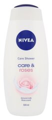Nivea Care & Roses Care Shower Gel 500мл цена и информация | Масла, гели для душа | hansapost.ee