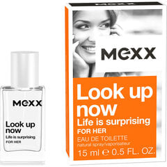 Mexx Look up Now Life Is Surprising For Her EDT naistele 15 ml цена и информация | Женские духи | hansapost.ee